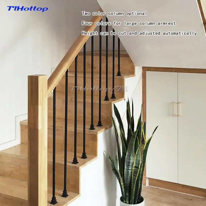 Modern Minimalist Wind Column Stair Guardrail Small Family Window Rail Compound Wood Rural Wind