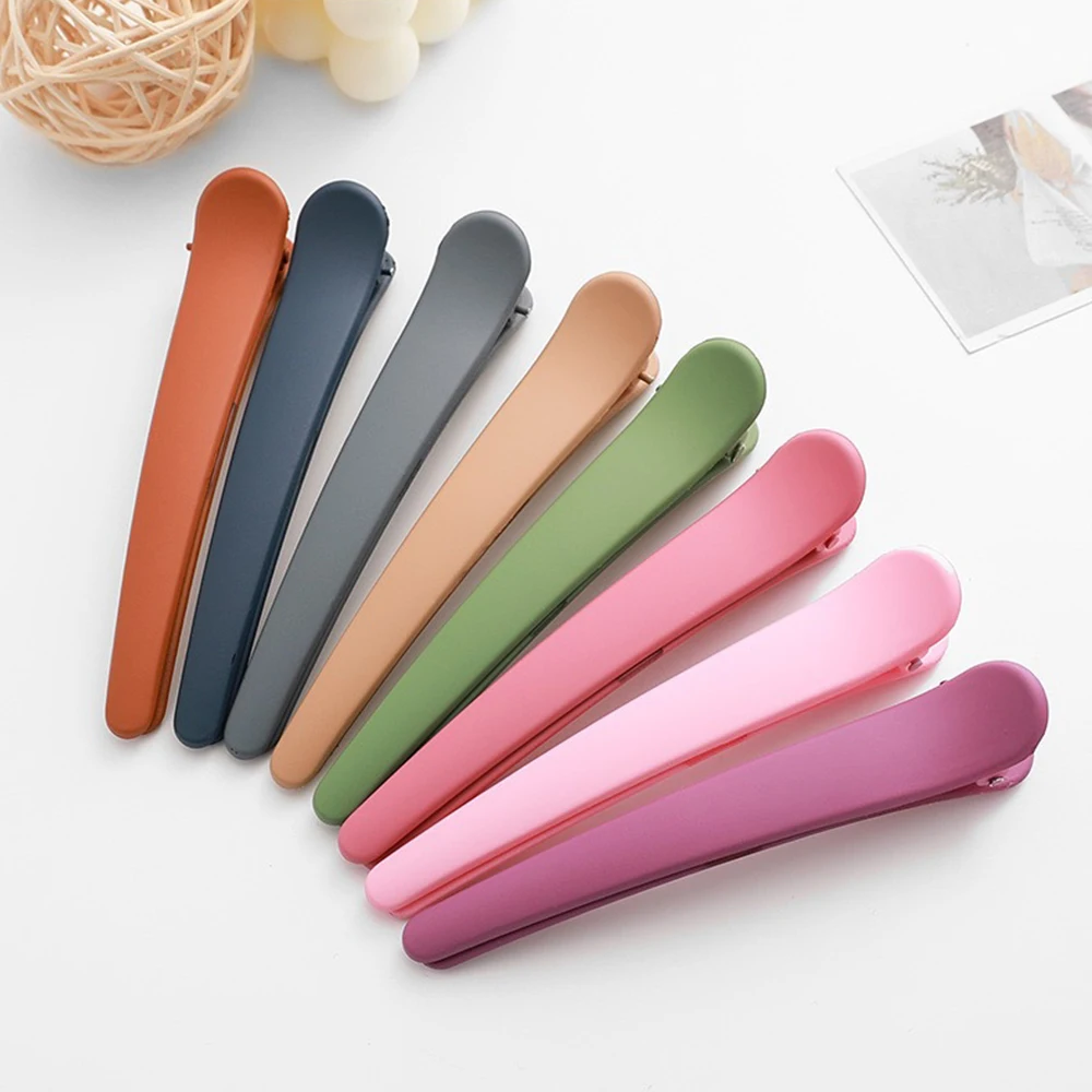 12cm Simple Resin Hair Clip Large Plastic Duckbill Clip for Women Girls Barrettes DIY Hair Styling Accessories Hairdressing Tool