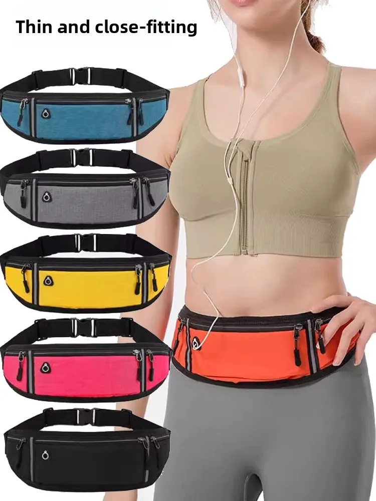 

Легкая летняя поясная сумка из ткани Оксфорд для бега, невидимая поясная сумка для мобильного телефона для молодежи, снаряжение для активного отдыха