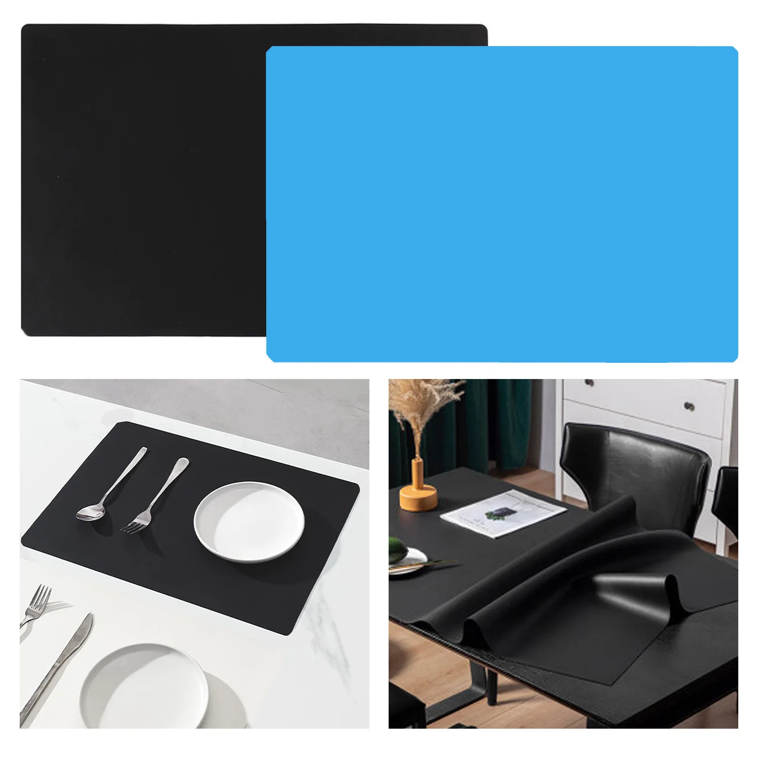 Large Silicone Sheet Table Mat Silicone Craft NonStick Sheet Oversize Countertop Mat Counter Table Protector Multipurpose Mat