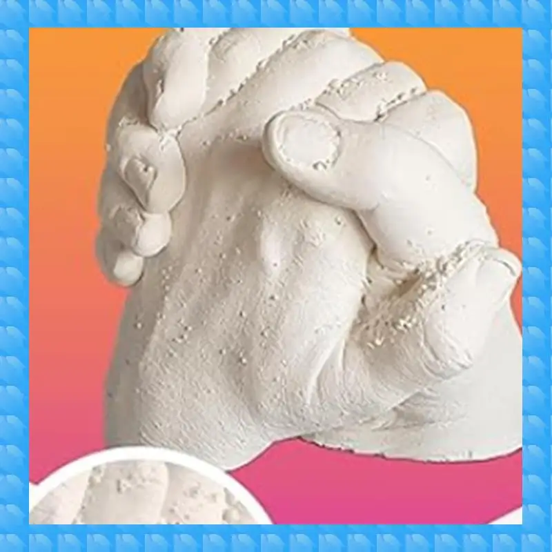 

ETRT Hand Casting Couples Realistic Stone Sculpture For Two DIY Mother's Day Handmade Mold Hand Cast Plaster Clone Finger Durabl