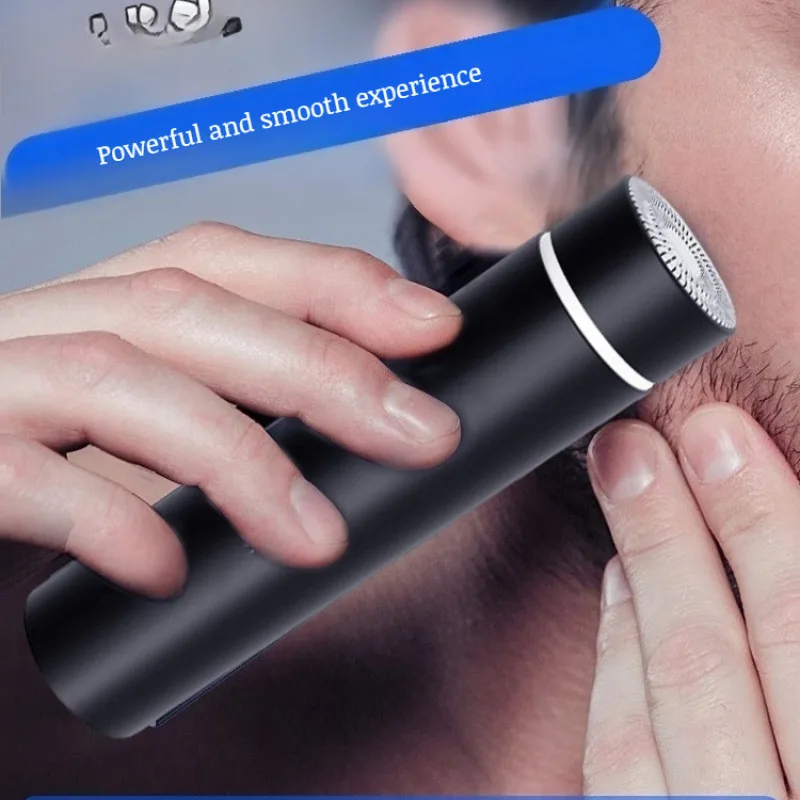 Rechargeable razor mini portable travel razor small steel cannon washable razor car electric razor