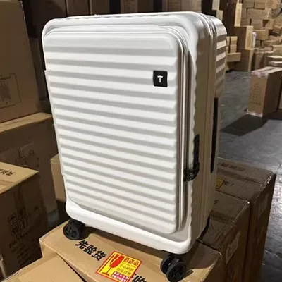 Front Opening Suitcase Rolling Luggage Case Female 20 24 28 inch Universal Wheel Travel Case Expandable Shipping Trolley Case