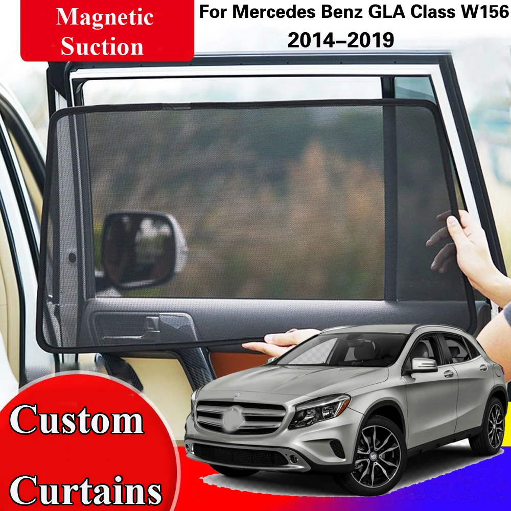 For Mercedes Benz GLA Class W156 2014 2015 2016-2019 Side Sun Shade Shading Protection Window Curtain SunShades Car Accseeories