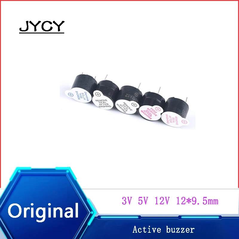 

10PCS Active buzzer 12095 12*9.5mm 3V 5V 12V Electromagnetic speaker alarm Continuous buzzer