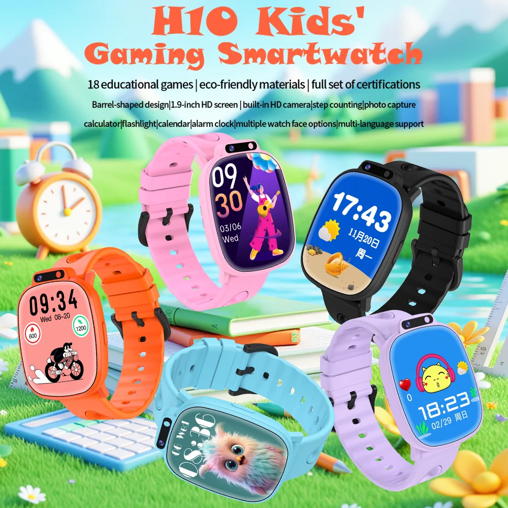 LAXASFIT New Smart Watch For Children HD Touch Screen Camera 18 Games Sleep Monitor Alarm Clock Calculator Holiday Gift Boy Girl