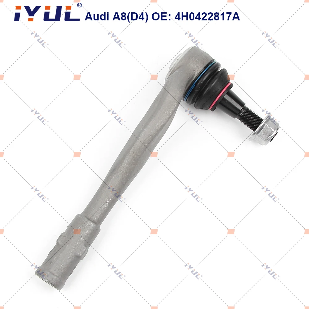 A Pair Front Axle Outer Steering Tie Rod Ends Ball Joint For Audi A8 D4 4H2 4H8 4HC 4HL 2009-20184H0422817 4H0422818