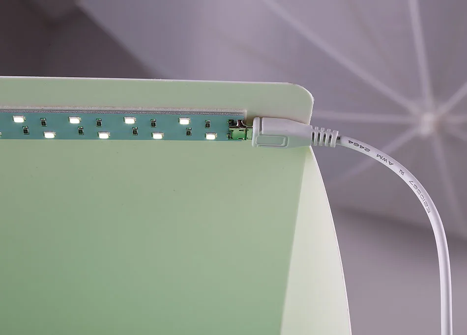 صندوق ناعم صغير قابل للطي مقاس 30 سم مع ضوء LED أسود وأبيض وأحمر وأخضر ملحقات استوديو الصور