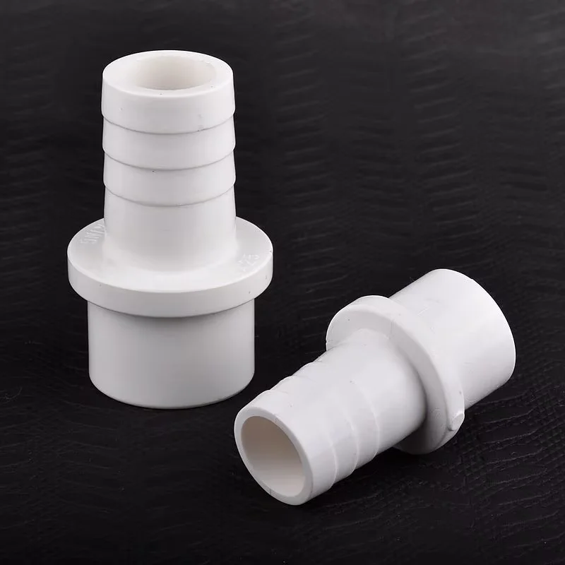 20/25mm-5/8/10/12/14/16/19mm White Pvc Hose Pagoda Joint Adapter Garden Irrigation Water Pipe Soft Hose Joint Accessories