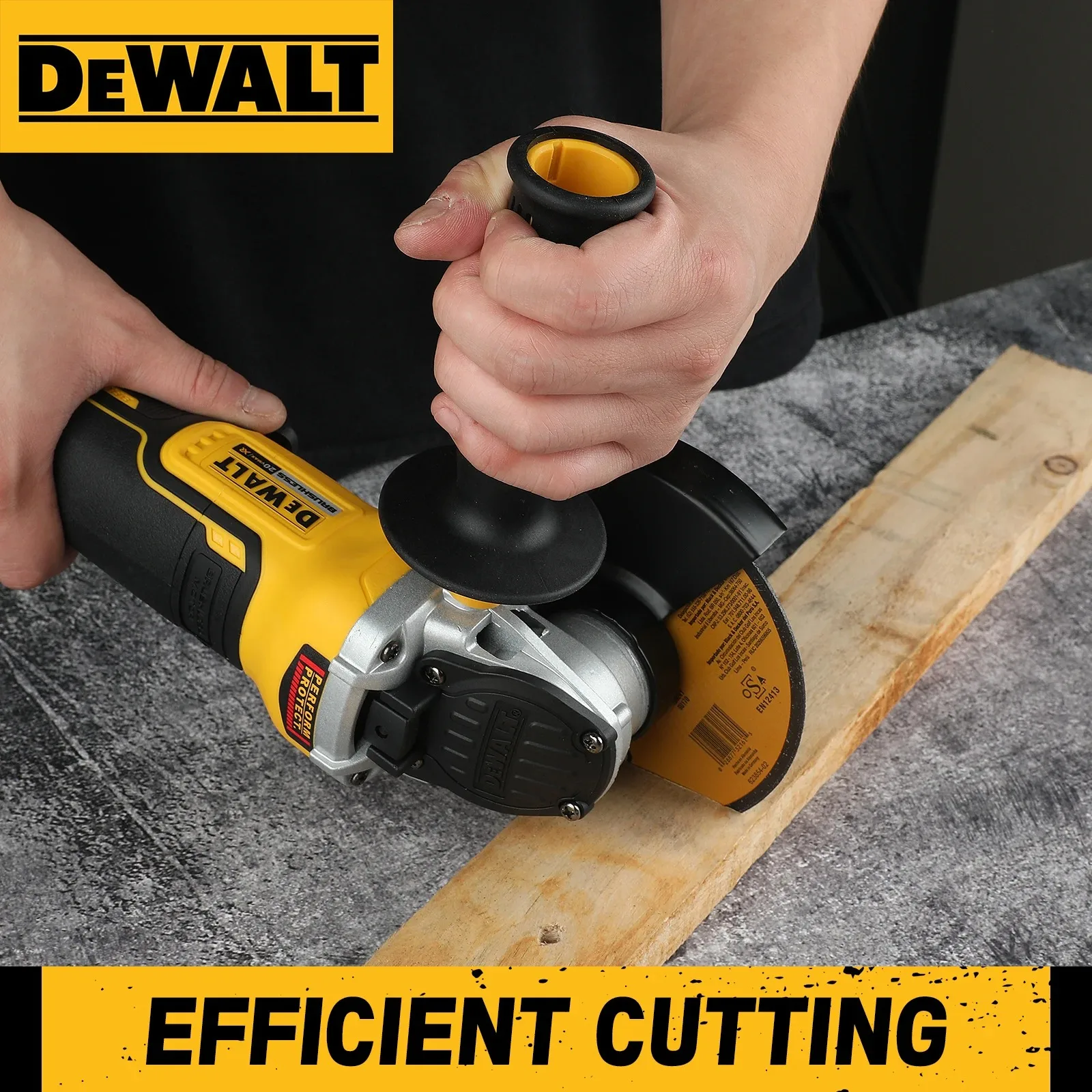 

DEWALT DCG406 Brushless Cordless Angle Grinder 20V High Performance 125mm M14 Superior Cutting And Polishing Tool