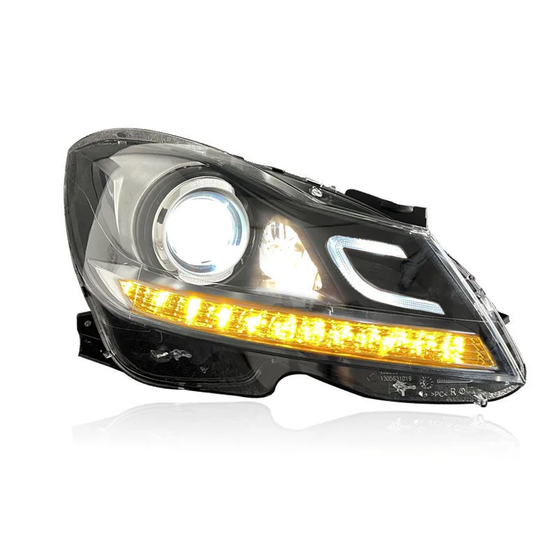 2011-2014 W204 Headlight Assembly LED Laser Projector Car Front Lamp Modification Accessories