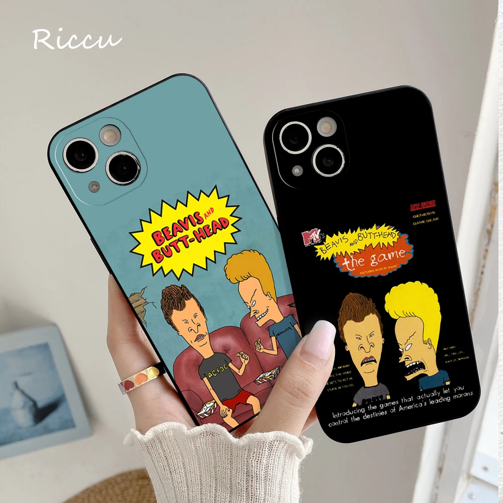 FOR IPhone 14 Beavis and Butt-Head Soft Case for Iphone 14 11 12Pro 8 7 Plus X 13Pro MAX SE2020 XR XS Covers