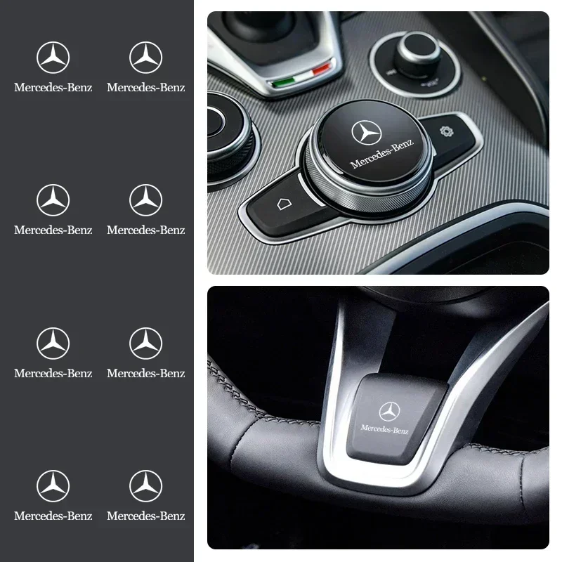 

1/2/5/10pcs Car Sticker Steering Wheel Interior Sticker for Mercedes Benz AMG W168 W211 W212 W213 CLE GLA C180 GLC GLA W203 W204