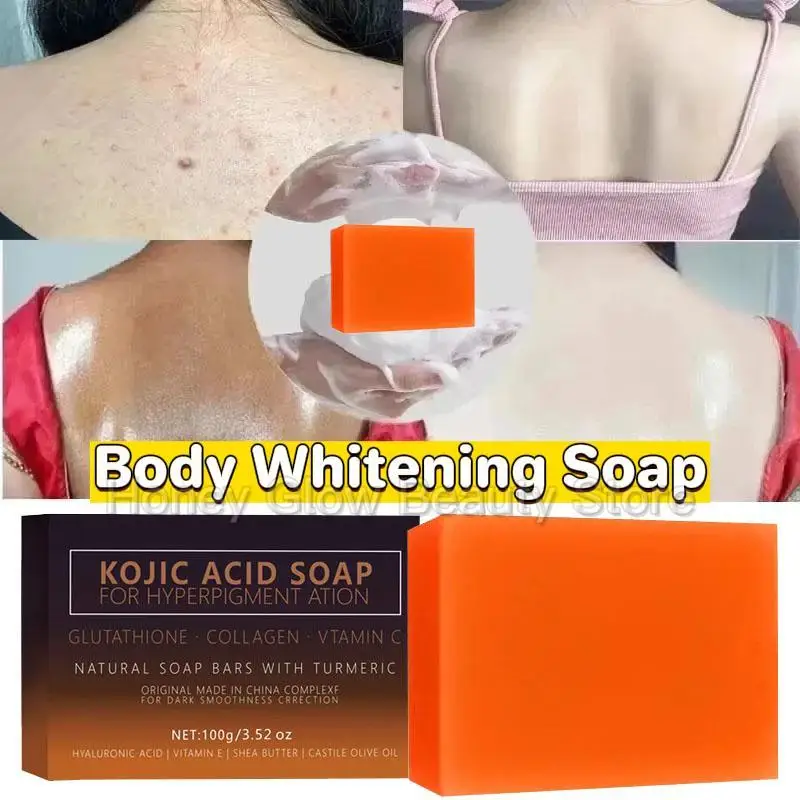 

Turmeric Kojic Acid Glow Soap Dark Spot Acne Removal Even Skin Tone Mositen Smooth Skin Deep Cleansing Handmade Soap 100g/60g