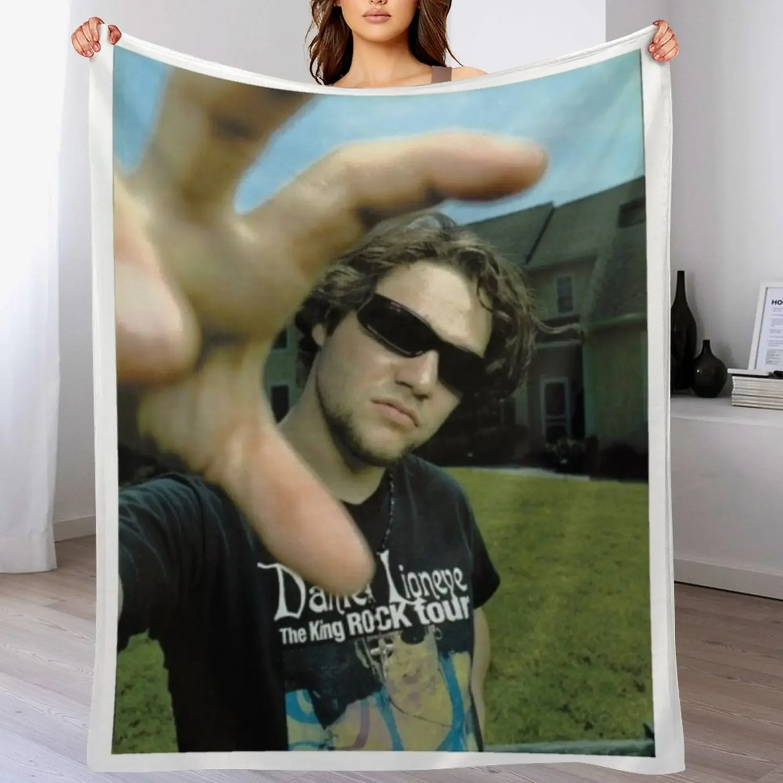 

Bam Margera Throw Blanket Tourist heavy to sleep Shaggy Plush Blankets