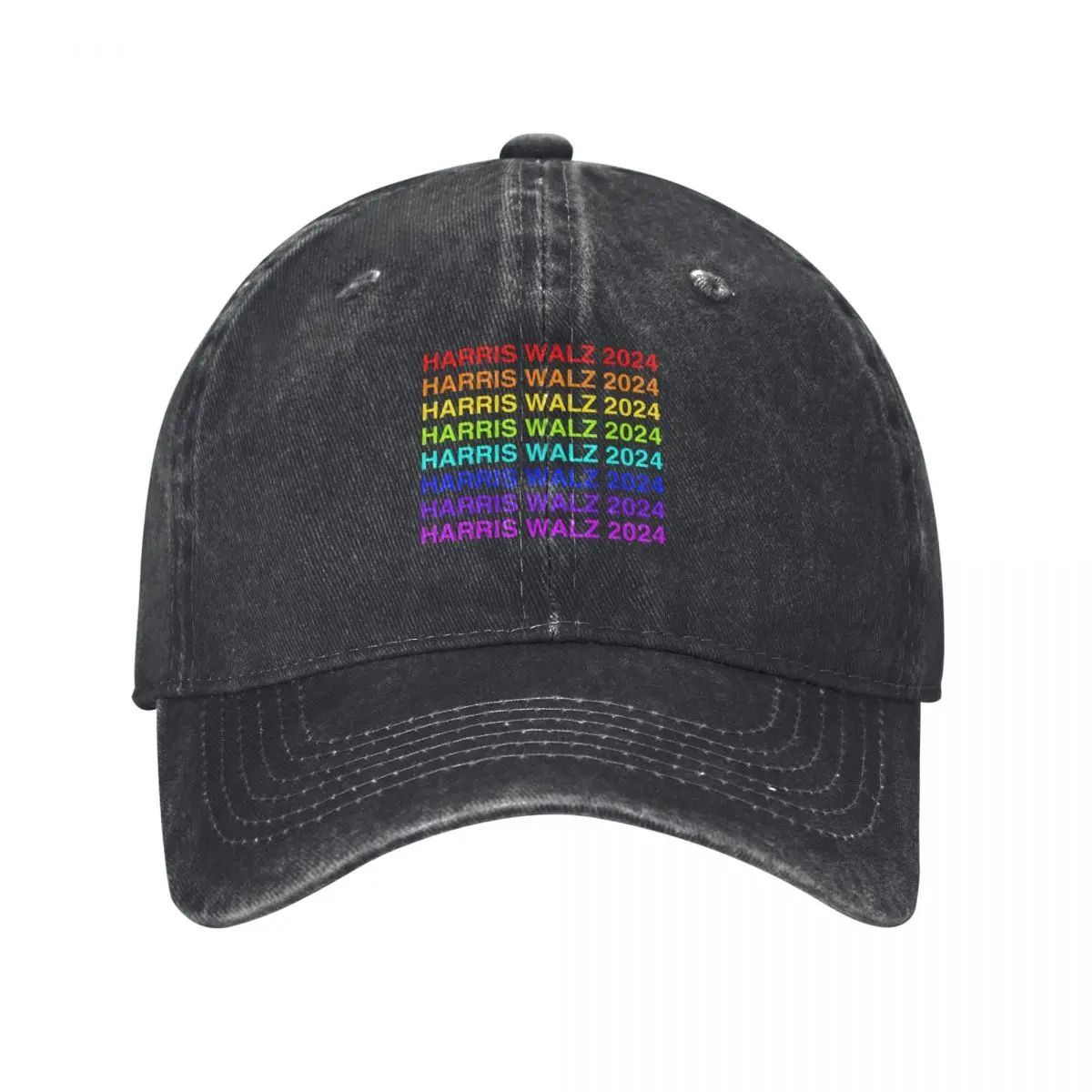 Harris Walz 2024 - Pride Rainbow Baseball Cap Horse Hat fishing hat derby hat Caps Women Men's