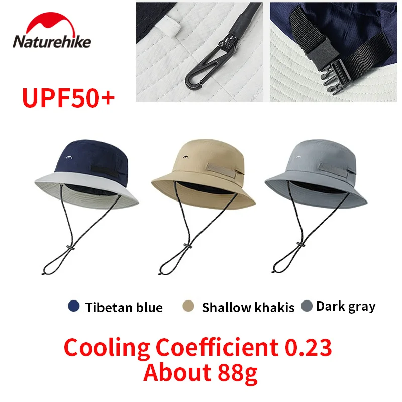 

Naturehike Outdoor Sunscreen Fisherman's Hat About 88g Cooling Coefficient 0.23 UPF50+ Multi dimensional Lightweight Storage
