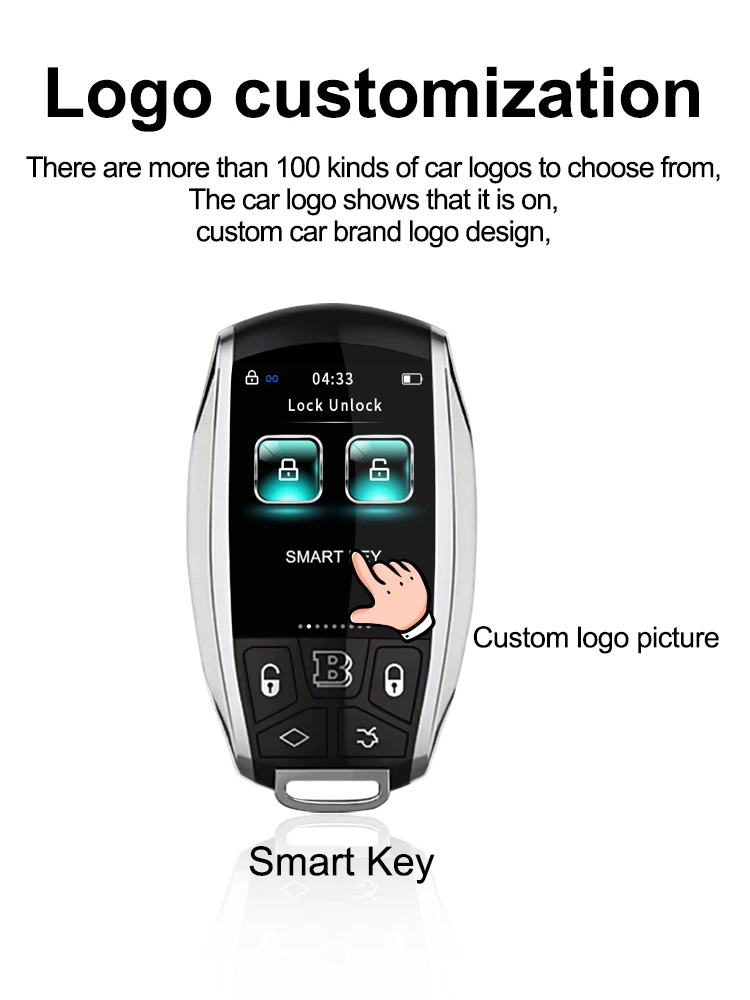 New Modified Smart Remote Key LCD Screen Display For BMW For Audi For Ford For VW For Hyundai For KIA For Toyota lcd smart key