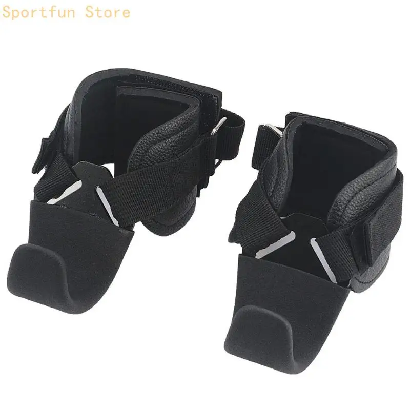 2lots Weight Lifting Hand Support Pull-up Wrist Hook Strength Grip Hook for Reduced Fatigue X7JD