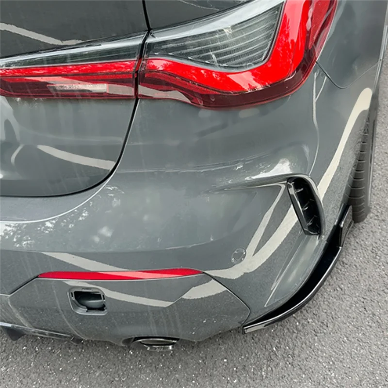 For BMW 4 Series G22 G23 M Sport 2020+ Rear Bumper Lip Angle Diffuser Splitter Spoiler Protector