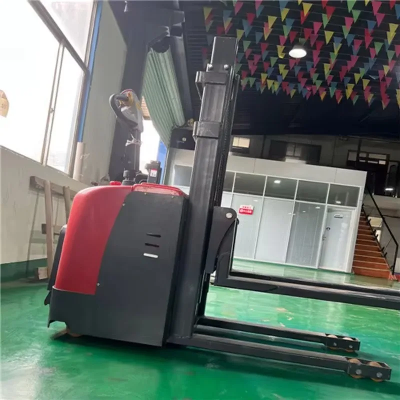 Promotion Price Self Load Electric Pallet Truck Lift Truck Pallet Loading Stacker