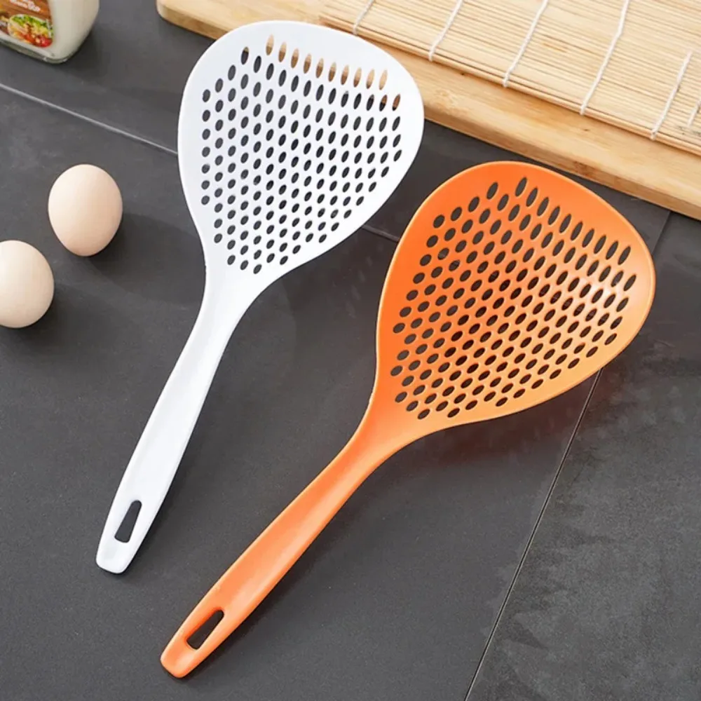 1pc Large Nylon Food Strainer Spoon - Creative Cooking Spatula, Colander, and Soup Strainer for Household Kitchen