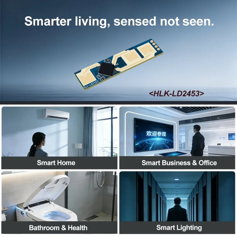 Hi-Link 24G HLK-LD2453 1T2R Multi-Target Tracking HLK-LD2453 Human Motion Tracking Radar Module