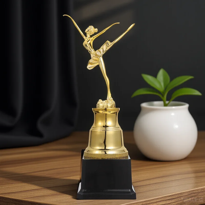 

Sculpture Dance Trophy Child Trophies Plastic Competition Golden Ballet Awards