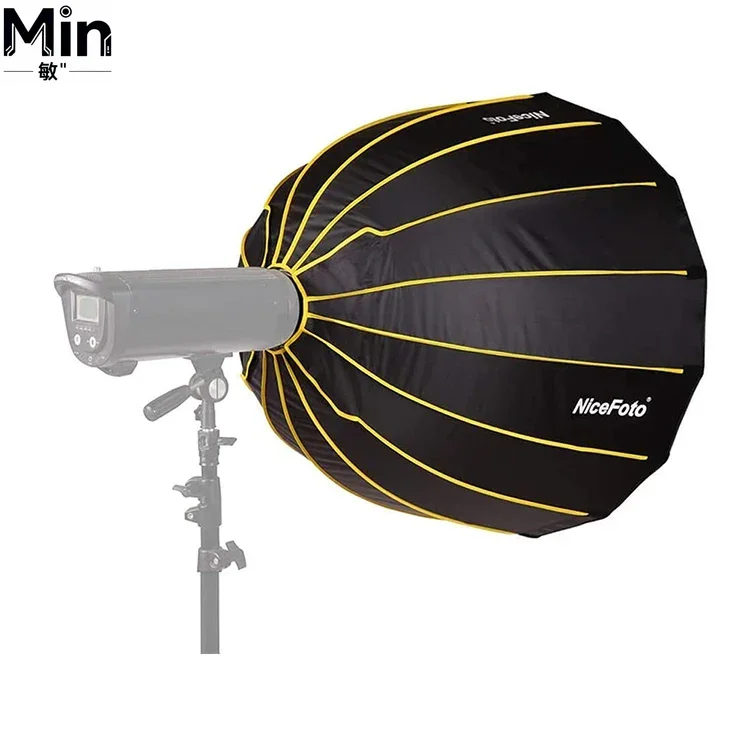 35inch 90cm Quick Set-up Folding Deep Parabolic Umbrella Softbox with Carry Bag for LED Photography Studio Video Lighting