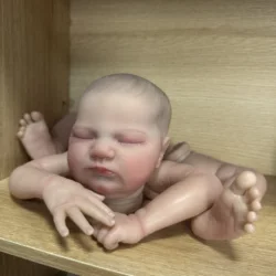 MRB 19 inch Newborn Baby Reborn Doll Kit Baby Quinlyn Lifelike Soft Touch Already Painted Unfinished Doll Parts Mold