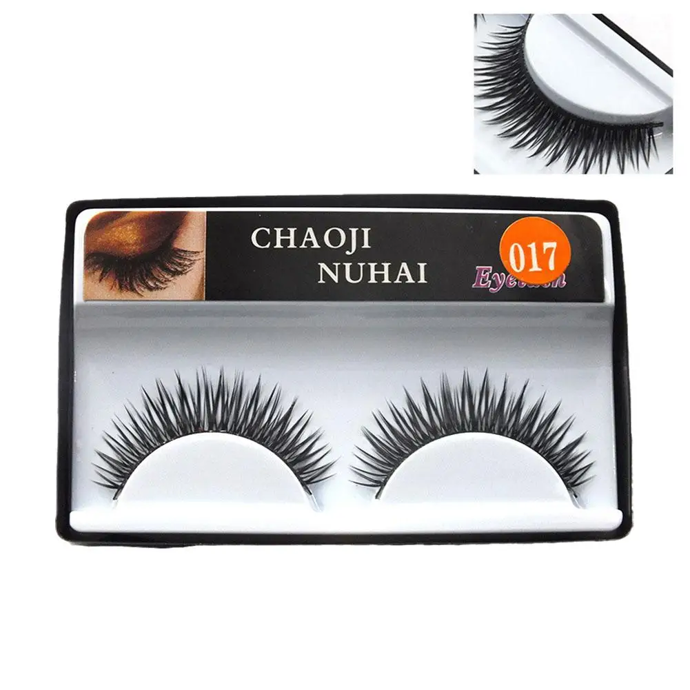 1pair 3d False Eyelashes Natural Long 3d Mink Lashes Lashes Faux Soft Handmade Makeup Short Girls Fake Extension Tool Eyela X9r2