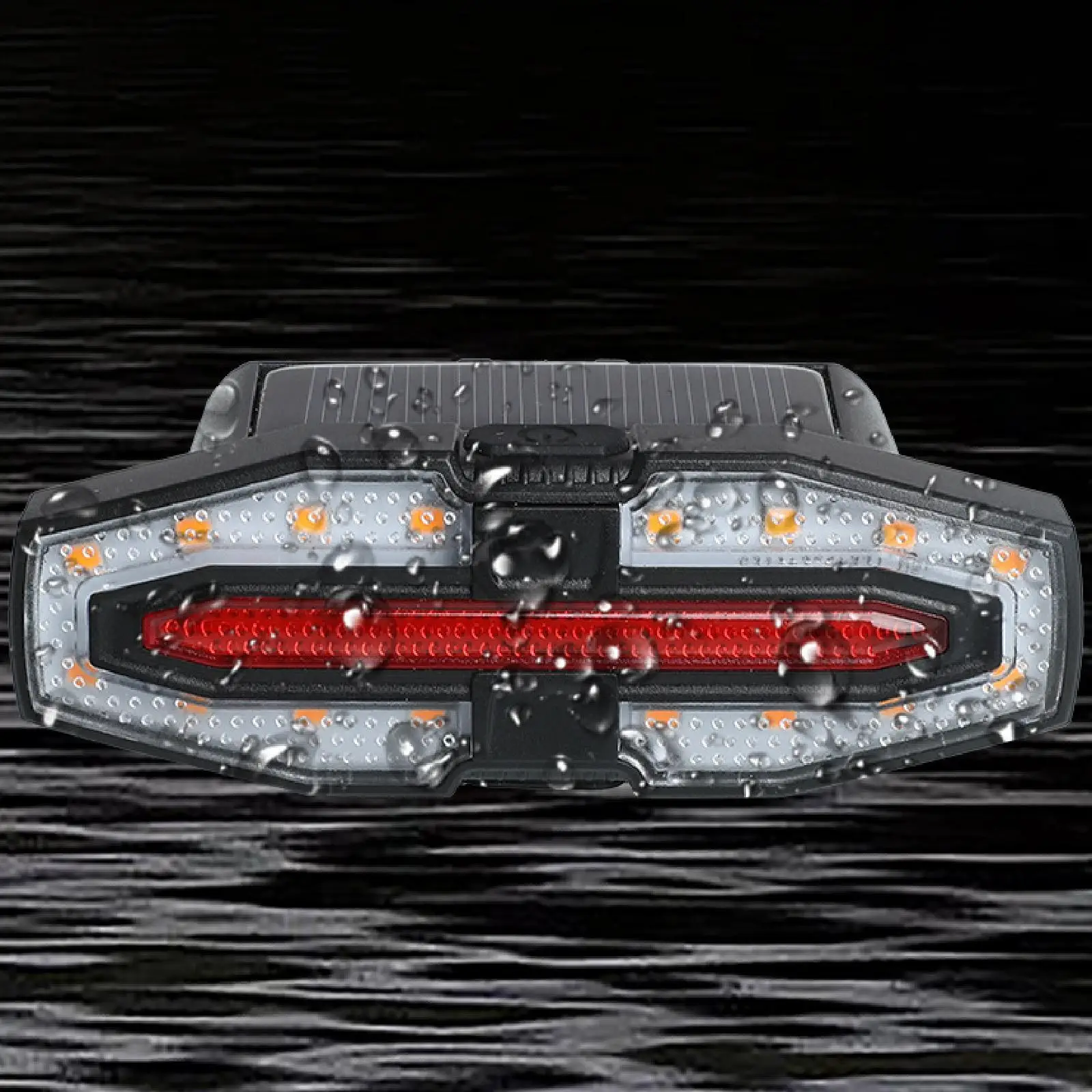 

LED Bike Rear Light Rechargeable Remote Controlled Taillight Turn Signal Lamp for Night Riding and Mountain Biking