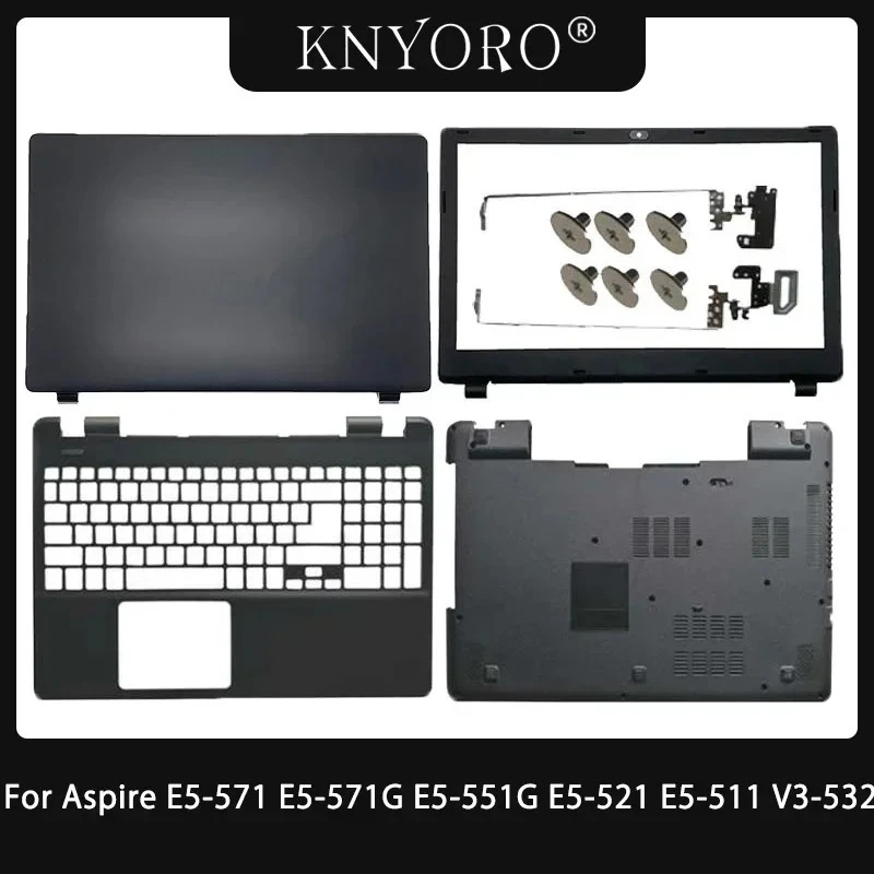 novo-para-aspire-e5-571-e5-571g-e5-551g-e5-521-e5-511-v3-532-laptops-lcd-capa-traseira-tampa-da-tela-moldura-frontal-lcd-dobradicas-caso-preto