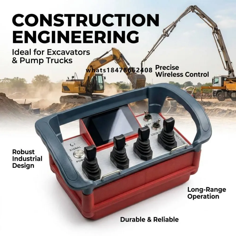 NM-040 Wireless Hydraulic Remote Controller for Telescopic Handler Crane 24V DC IP67 500m Range