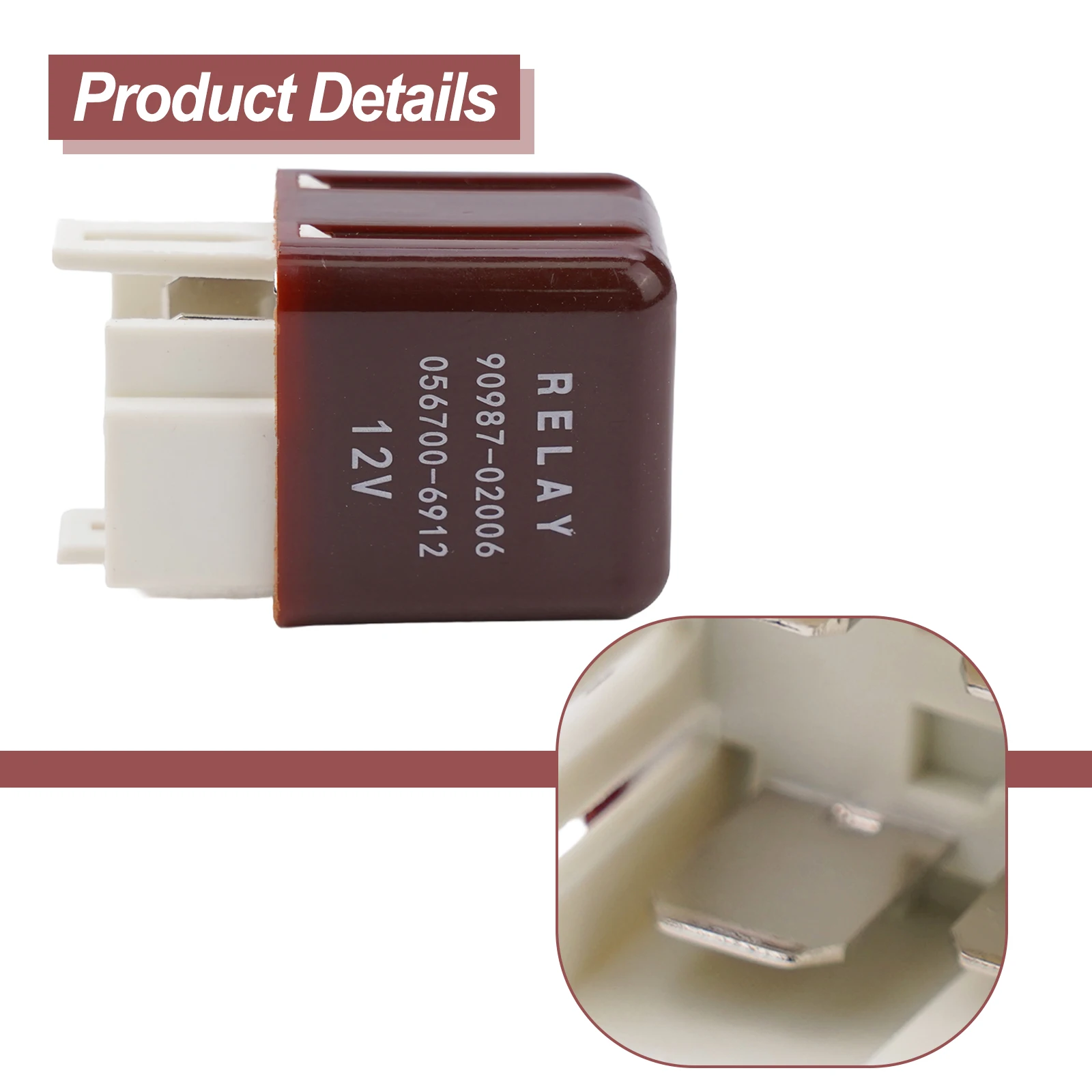 랜드 크루저 75 시리즈 물 탱크 팬 릴레이 용 Toyota 용 12V 4Pin 90987-02006 056700 -6912 90987-02011 자동차 액세서리