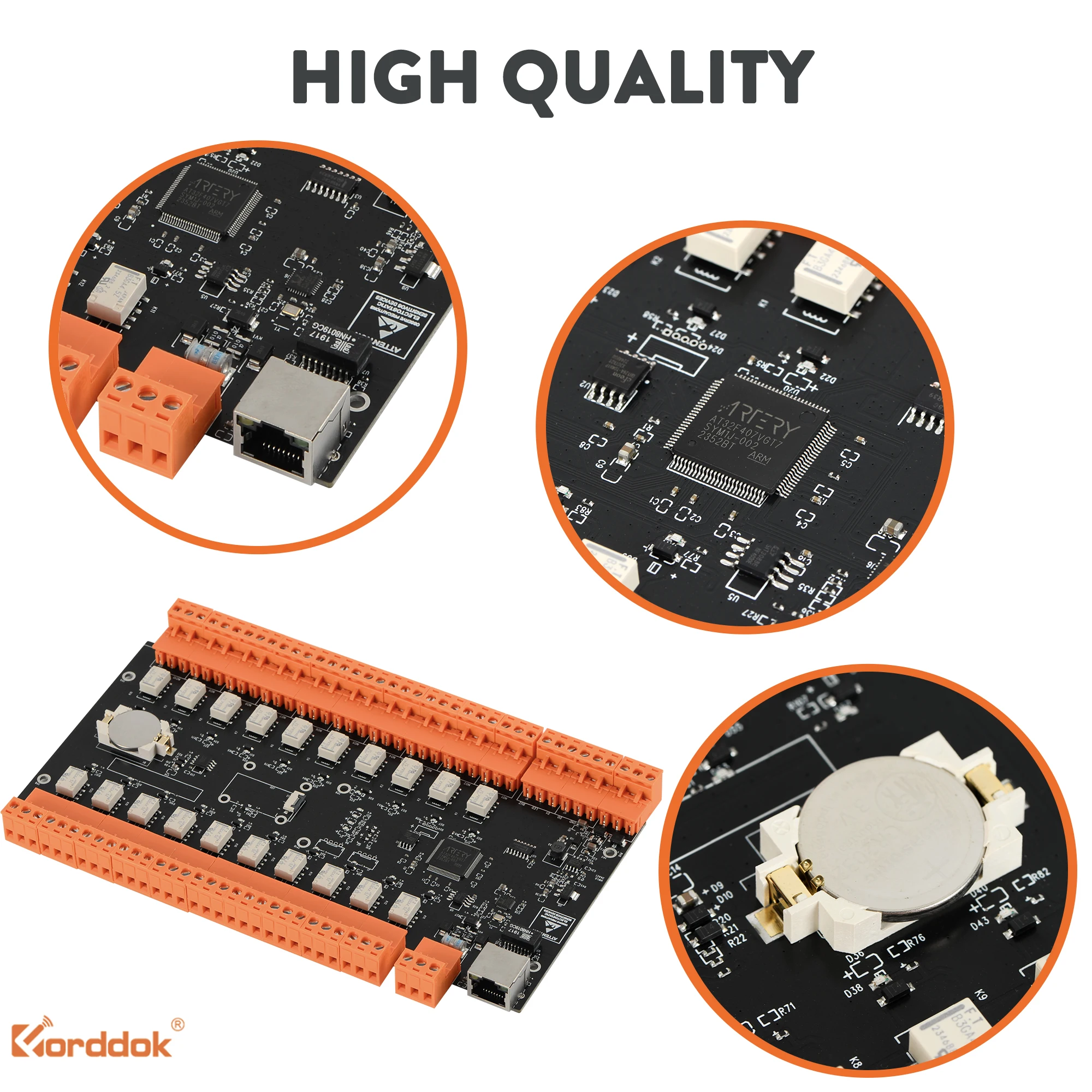 Placa controladora de acceso de ascensor de control de acceso de ascensor de software TCP/IP de 20-80 pisos