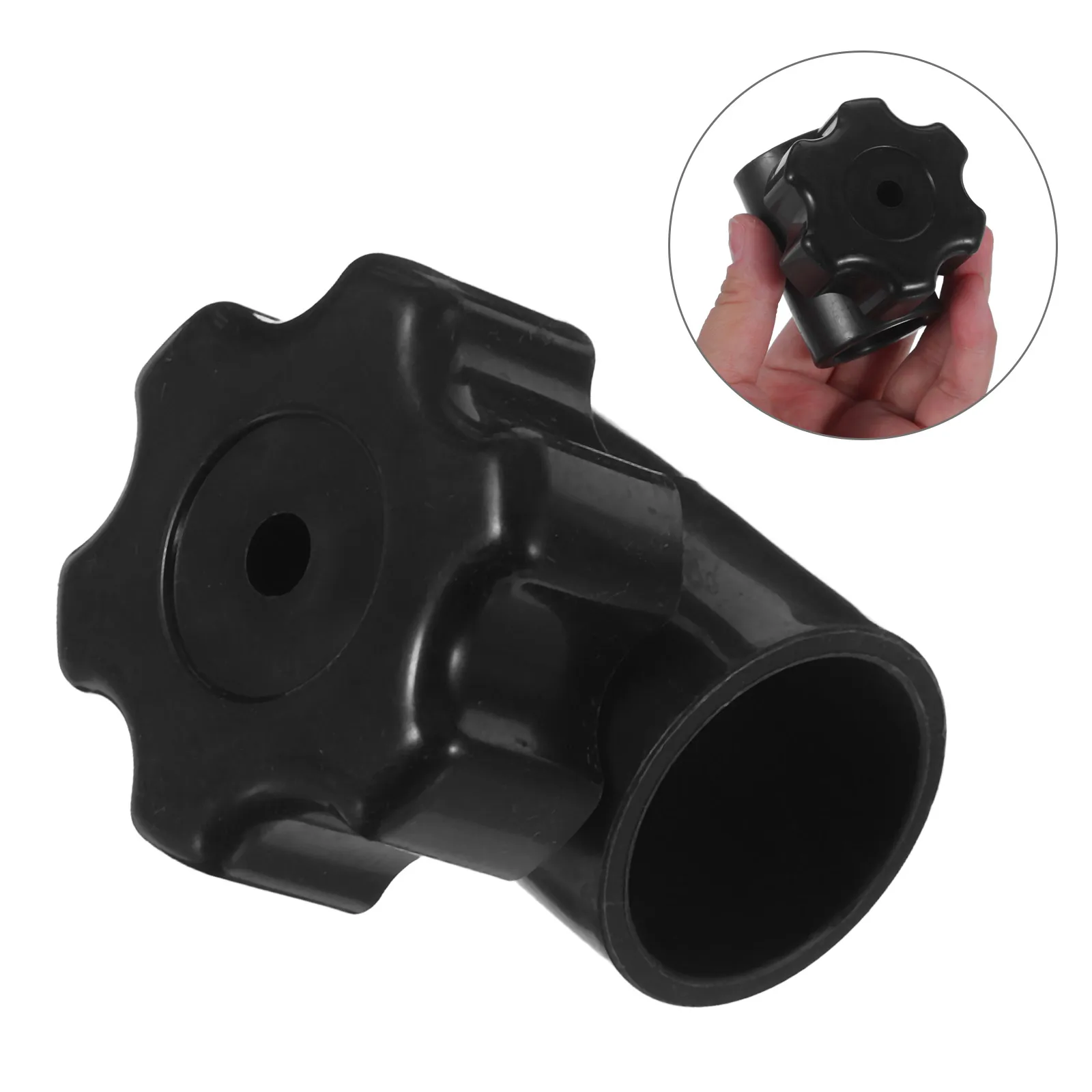 Umbrella Pole Connector Black Replacement Screw Fastener for Beach Patio Deck Parasol Repair Outdoor Umbrella Pole Parts