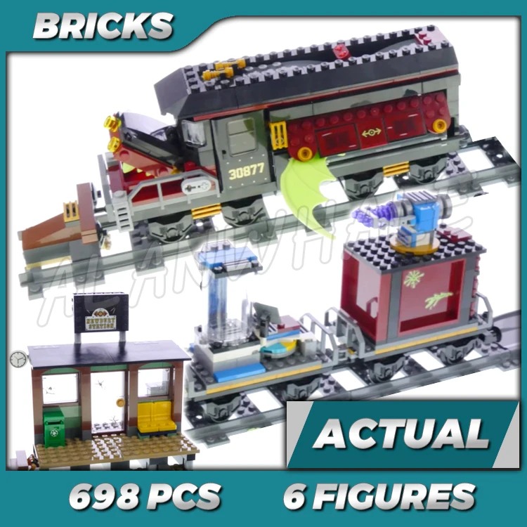 

698pcs Hidden Side Ghost Train Express Haunted Station Possessed Flying Vehicle 11463 Building Kits Toys Compatible With Bricks