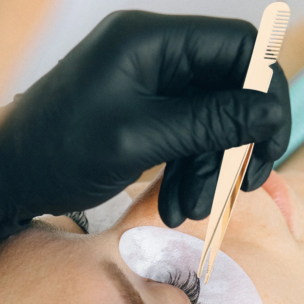 3-teilige Wimpernpinzette, präzise Wimpernklemme für falsche Wimpern, langlebiges Edelstahl-Schönheitswerkzeug-Set, Wimpernpinzette