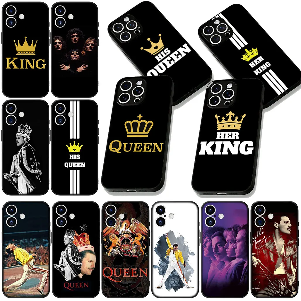 for Xiaomi Poco C75 C65 C71 C61 X7 X6 X5 M7 F7 Ultra F6 Pro PocoX7 Phone Case Queen Princess Freddies Crown Mercurys King Cover
