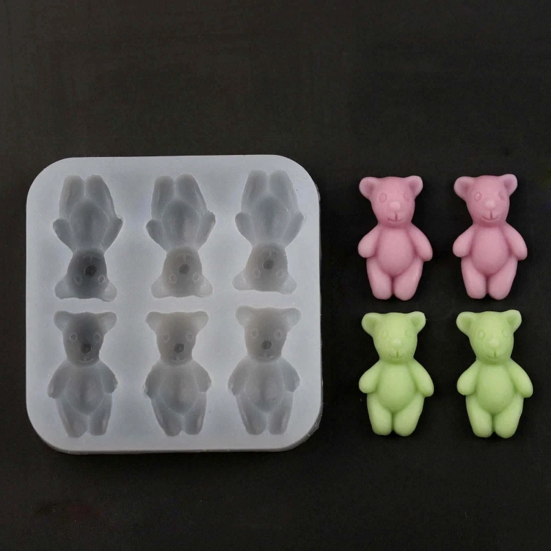 Bear Silicone Mold For Chocolate Fondant Bear Candle Molds For Candle Making Fondant Molds For Cookie Decorating