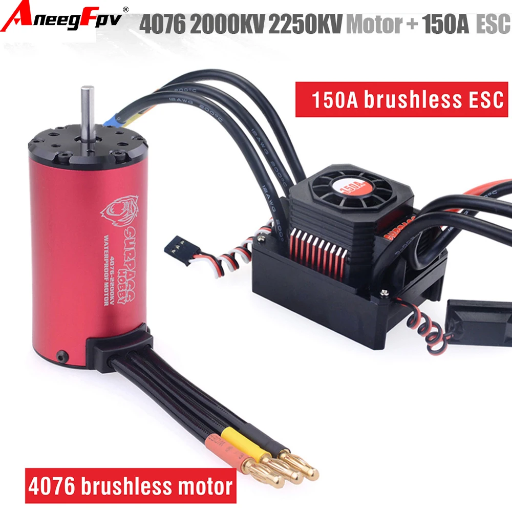 تجاوز هواية KK 1/8 RC الانجراف سباق السيارات فرش السيارات كومبو 4076 2000KV 2250KV مع 120A 180A ESC محرك عالي السرعة مقاوم للماء #2