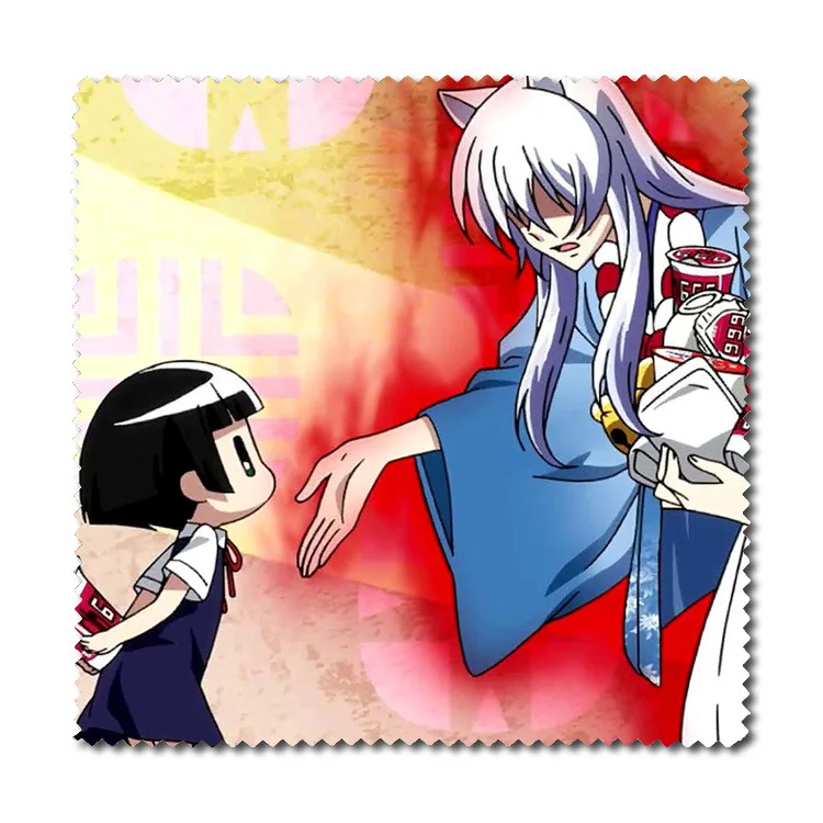 1 Stück Anime-Gugure! Kokkuri-san Flanell-Brillen, Brillen, sauberes Tuch, Inugami-Linsenkleidung – Detail 1