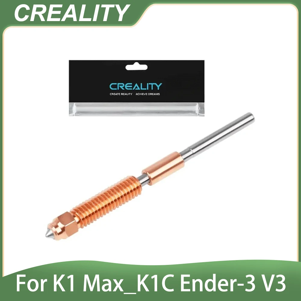 

Сопло из закаленной стали Creality для K1 Max, K1C, Ender-3 V3, улучшенное, для высокоскоростной печати, быстросменное, 0.4 мм, 1 шт.