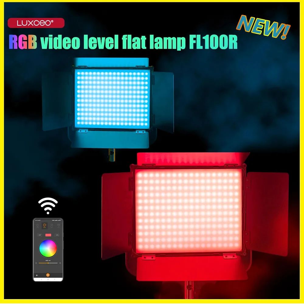 

LUXCEO FL100R RGB видеопроектор, фотопанель, фотография, умное приложение, дистанционное управление, полноцветный RGB 100W 7800lm 2000-10000K