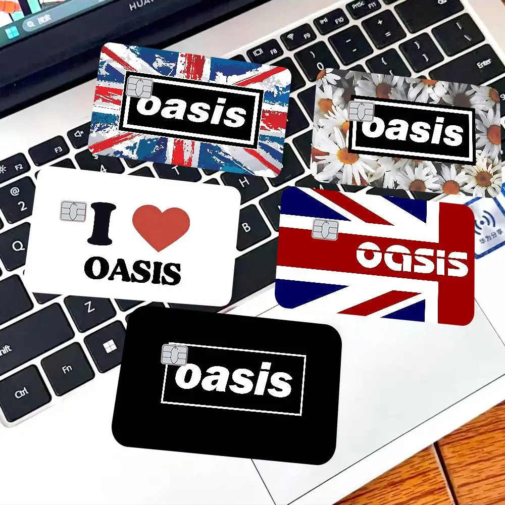 Band T-The R-Rain Cool O-Oasis Cartoon Credit Card Skin Stickers for Bank Card Bus Metro Card Sticker Waterproof Women Gift