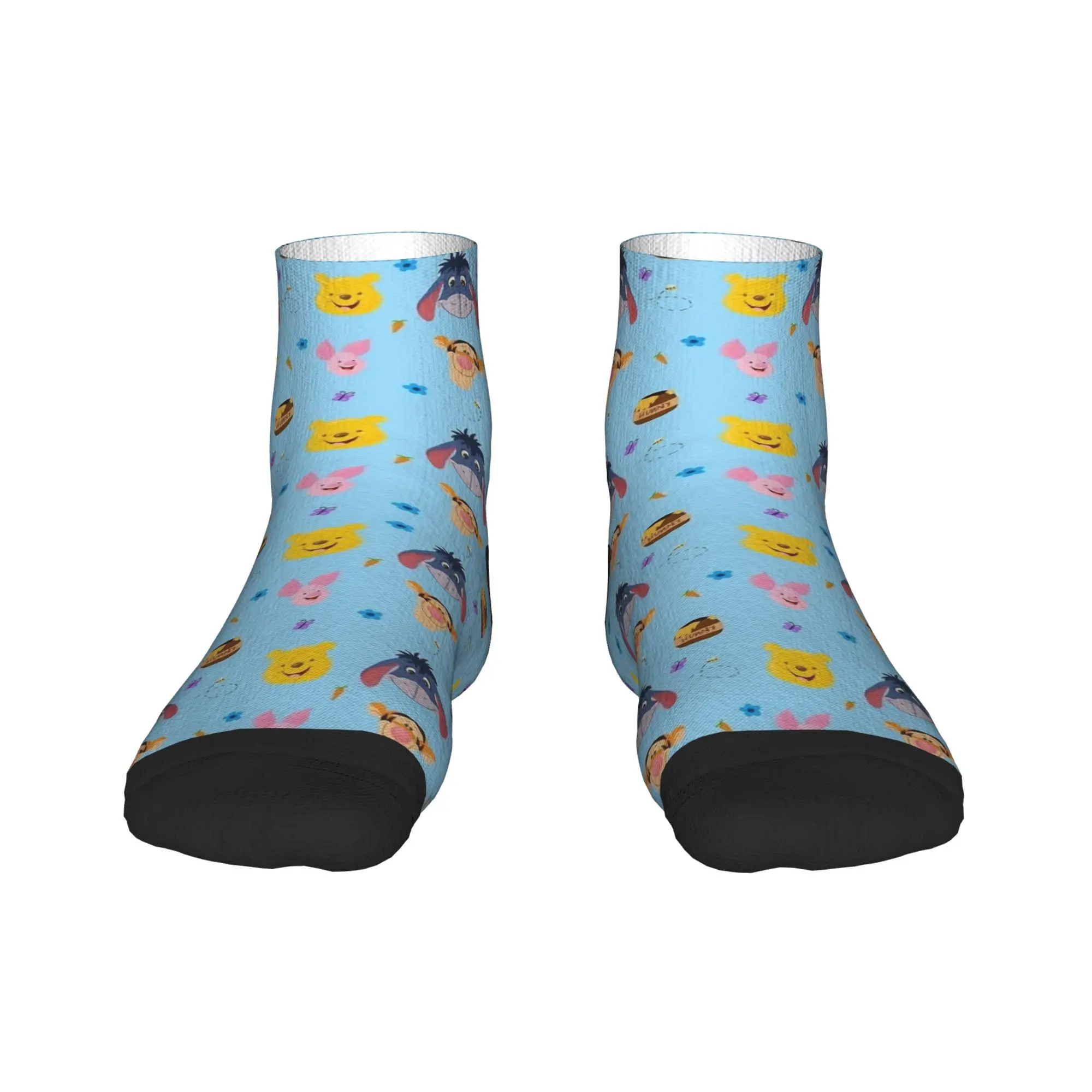 

Winnie The Pooh Ankle Socks Cartoon Honey Bear Anti-Slip Comfortable Outdoor Socks For Unisex Men Summer Gothic Graphic Sock