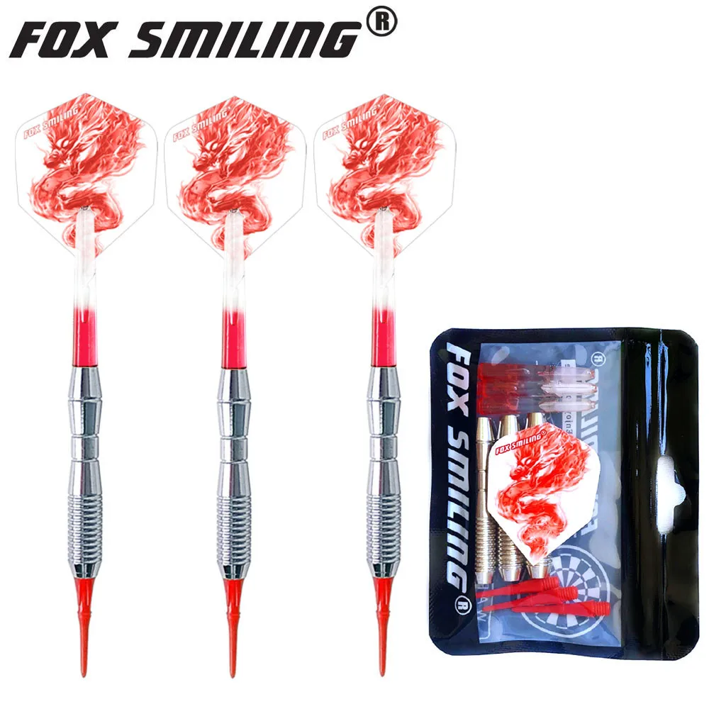 Fox Smiling 3PCS 18g Soft Darts mit Nylon-Dartspitzen und Schaffen – Detail 11