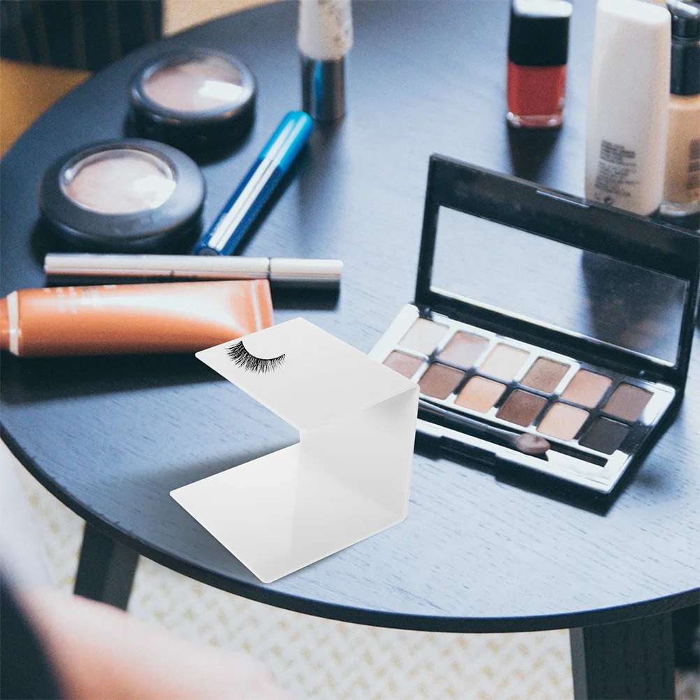 2Pcs Lash Extension Shelf Organizer Eyelash Pillow Holder Stand Compact Design for Eyeliner Application and Brow Shaping Tools