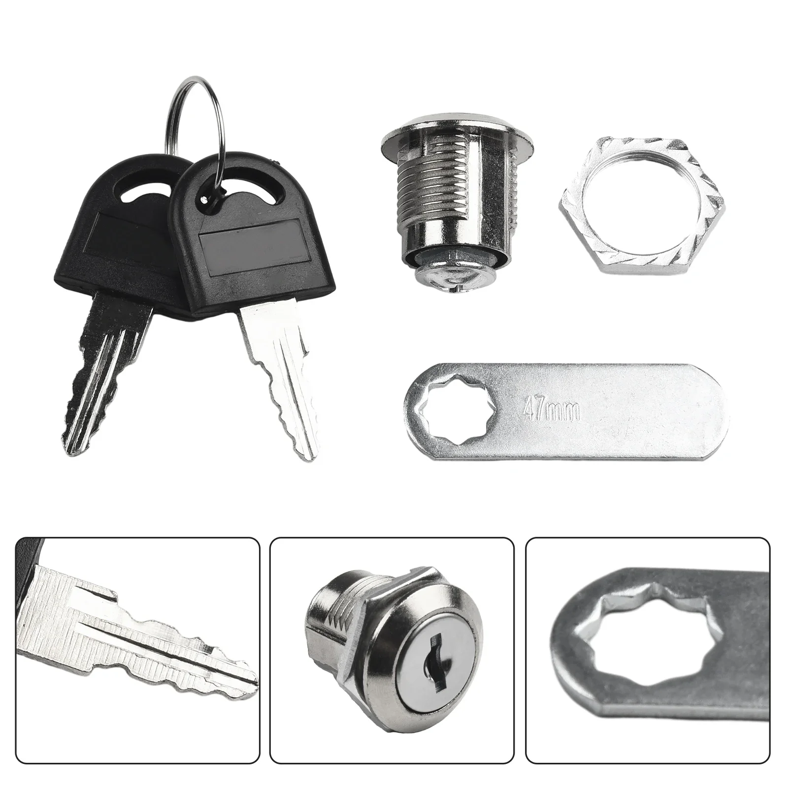 Cam Lock Cilinder Sloten Security Lock Kast Deur Tong Lock Met 2 Key Cam Sloten Voor Meubels Hardware 16/20/25/30Mm